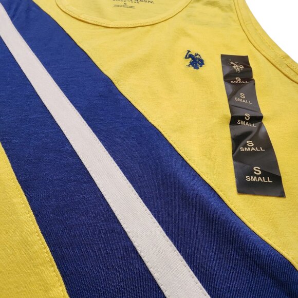 U.S Polo Assn. Men's Casual Tank Top Yellow Small - Picture 5 of 6